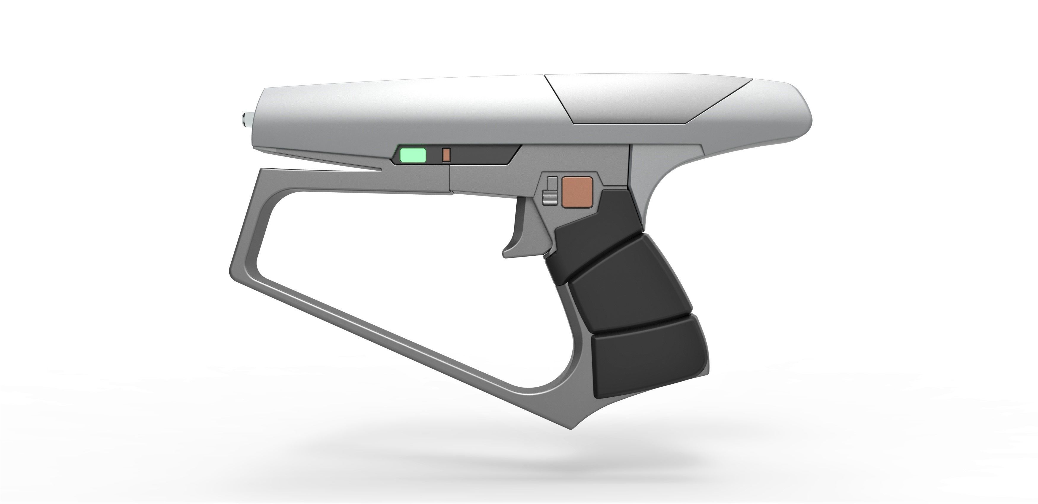 Maquis Blaster pistol from Star Trek Enterprise TV series 3D print model_6