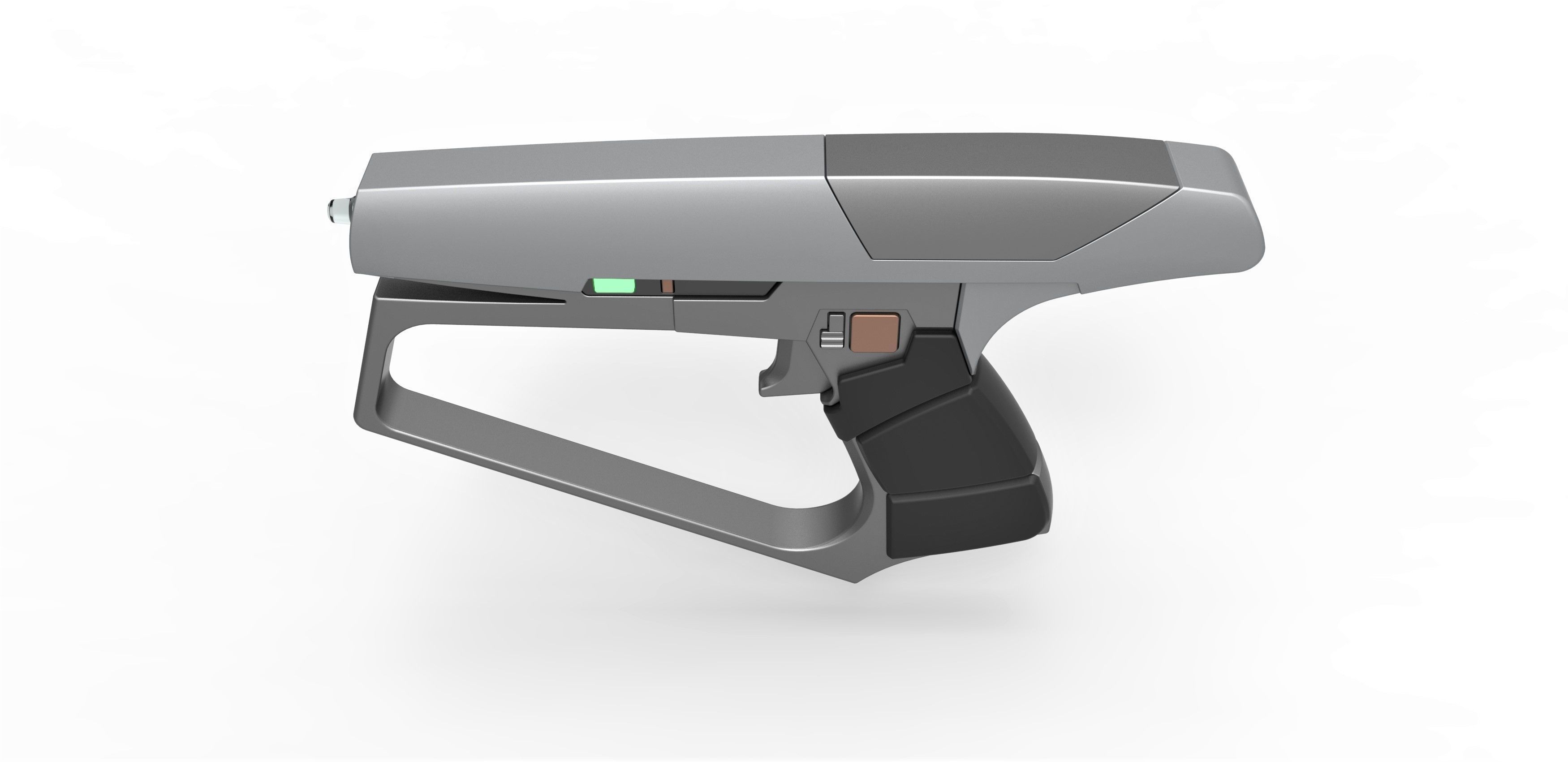 Maquis Blaster pistol from Star Trek Enterprise TV series 3D print model_7