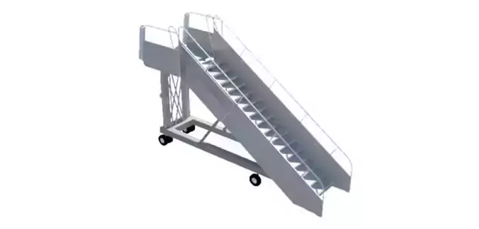 Escaliers escalator 3D model