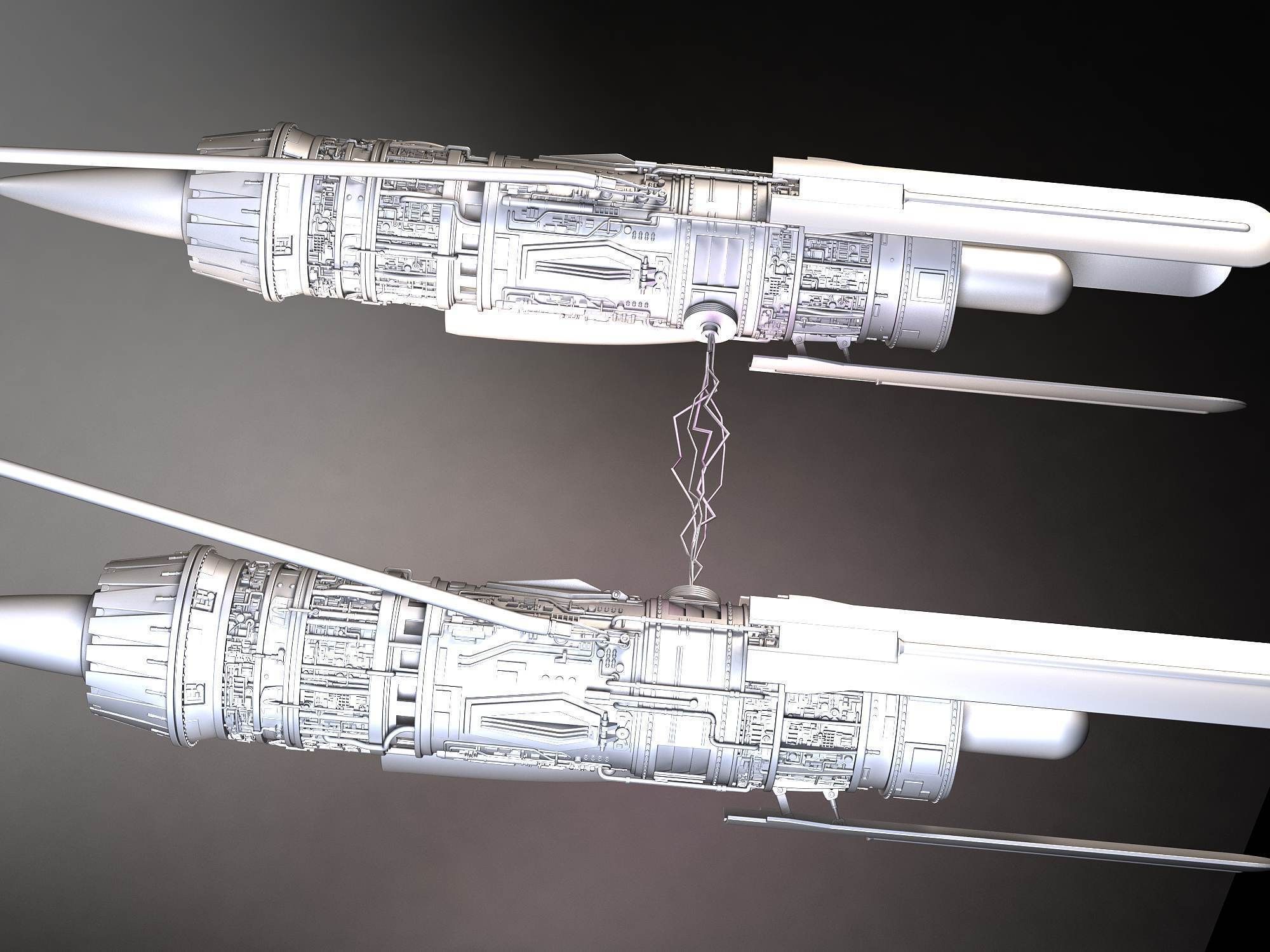 Star Wars Pod Racer with Anakin 3D model_16