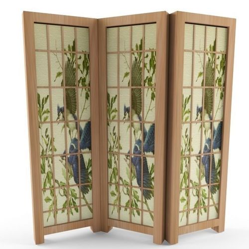 Asian Folding Screen 3D model