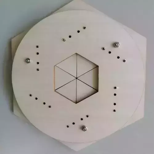 Sliding Iris Mechanism For laser cutting-6 blades-DIY 3D print model