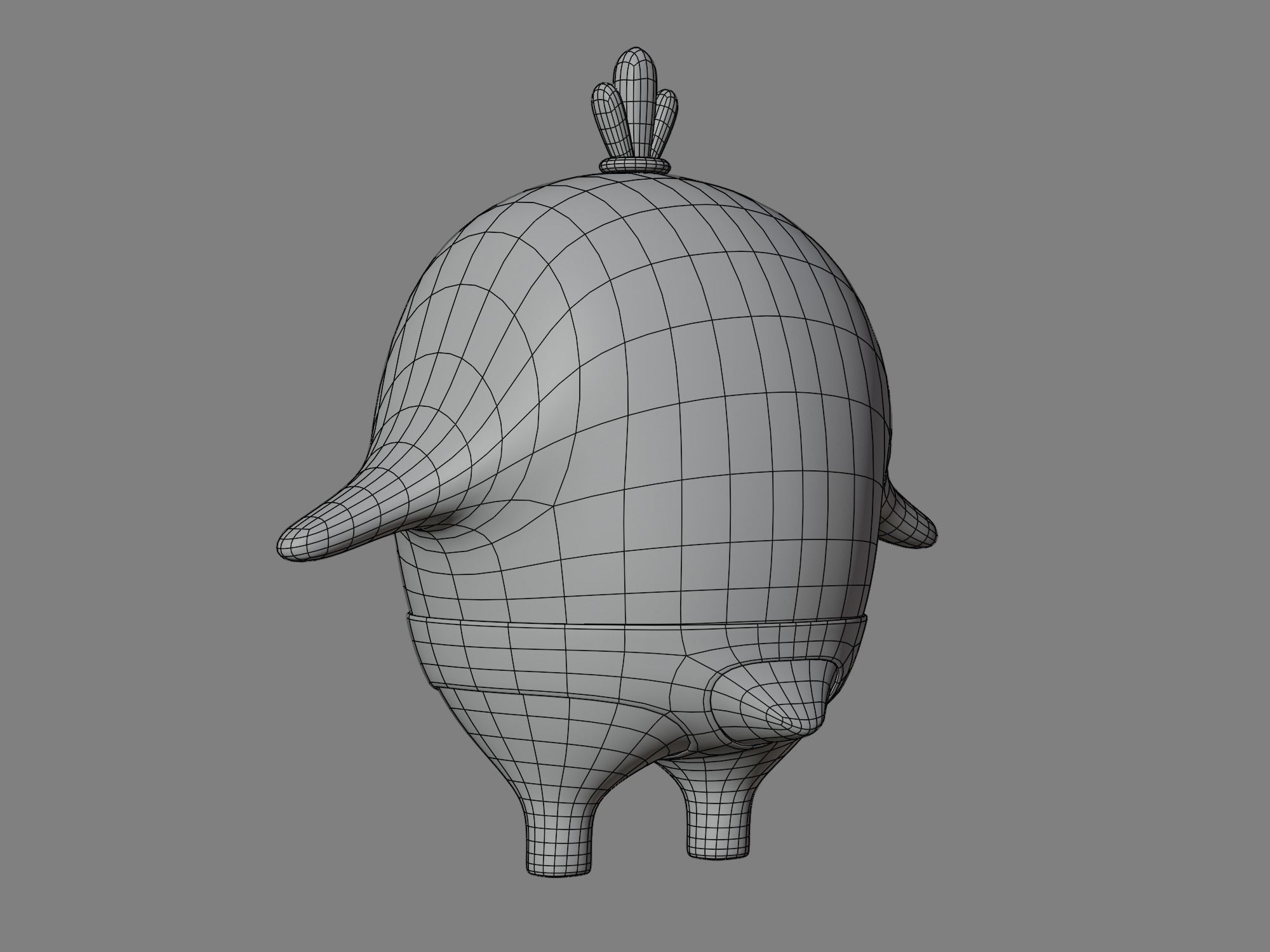 Cartoon little cute Duck 3D model 3D model_5