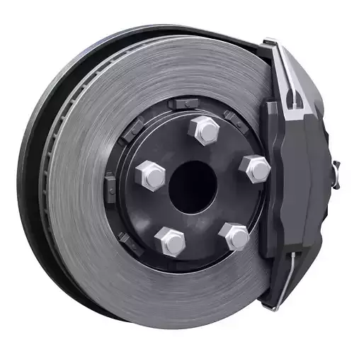 Car braking system for SUV cars 3D model