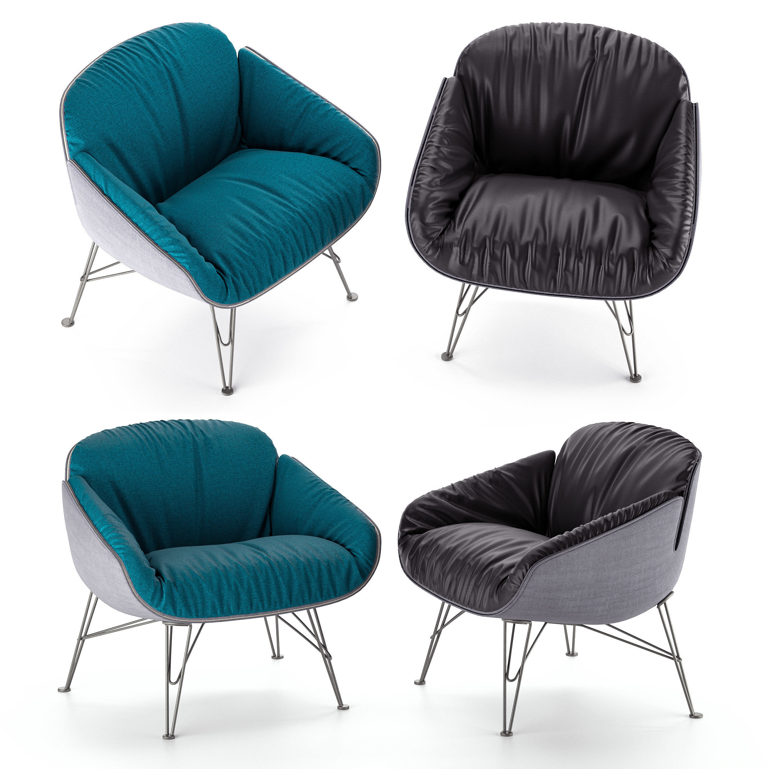 Juno armchair 3D model_0
