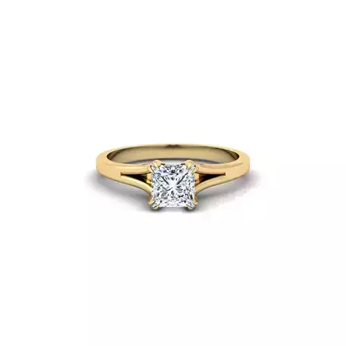 Princess Engagement Ring 3d Model 