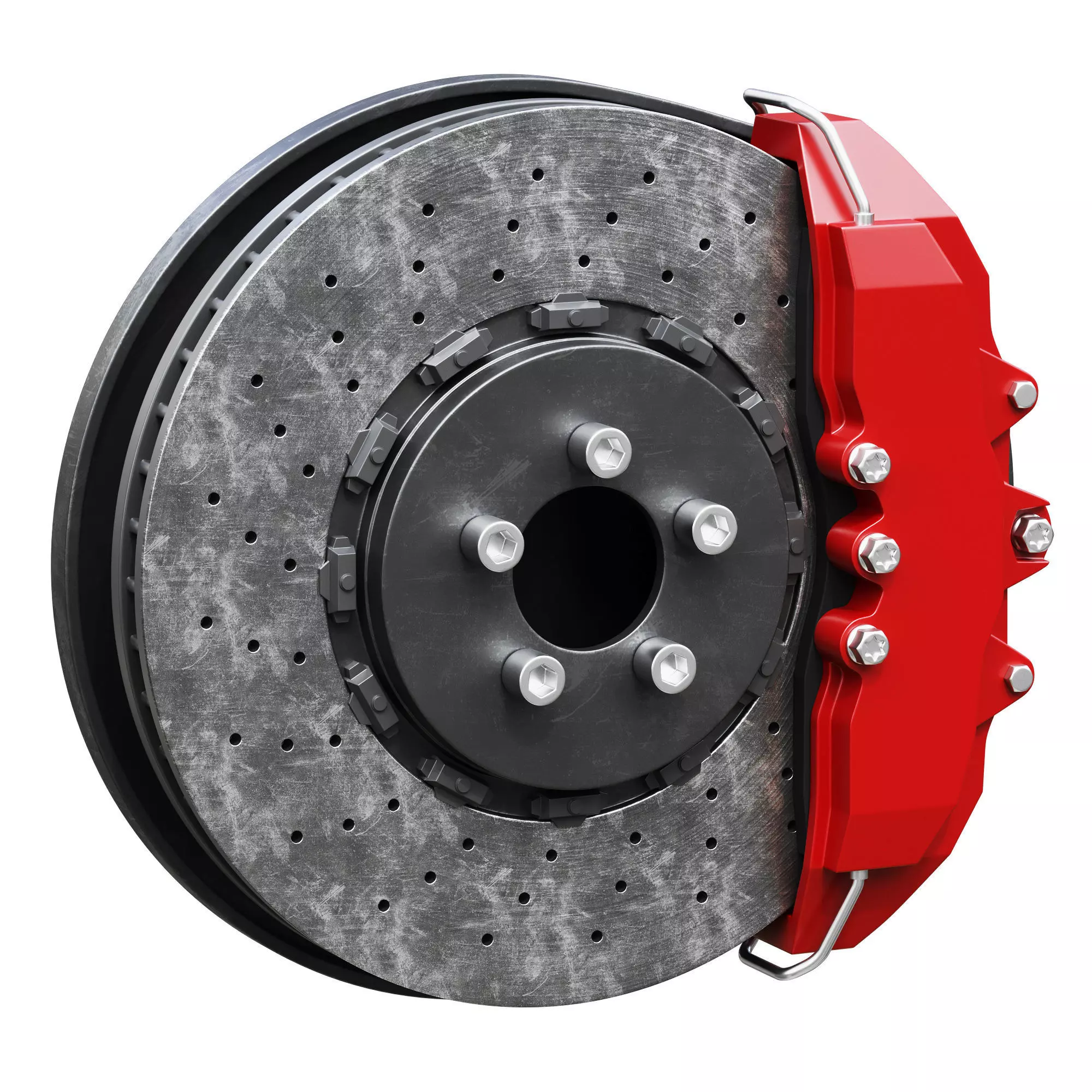 Car braking system for supercars 3D model_0