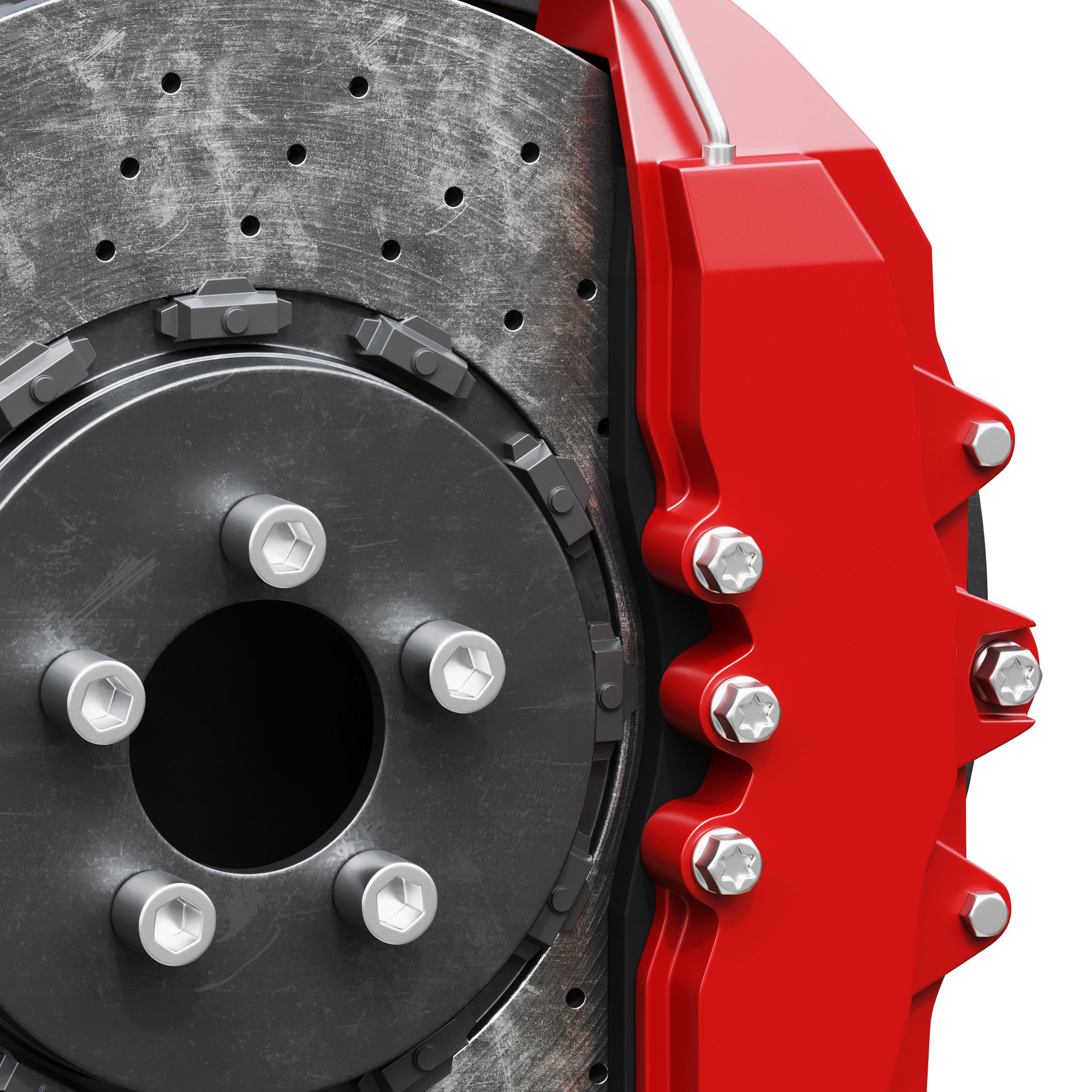 Car braking system for supercars 3D model_3