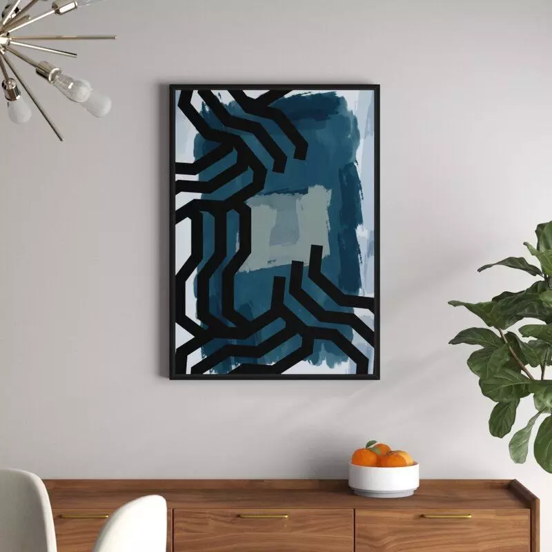 Coro Golden Spots Framed Graphic Art Print on Canvas Free 3D model