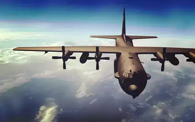 C-130 Hercules USAF 3D model