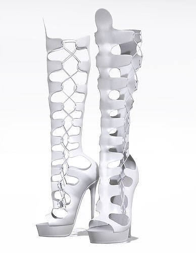 Gladiator Boots Low-poly 3D model