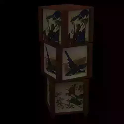 Bird Box Standing Lamp 3D model