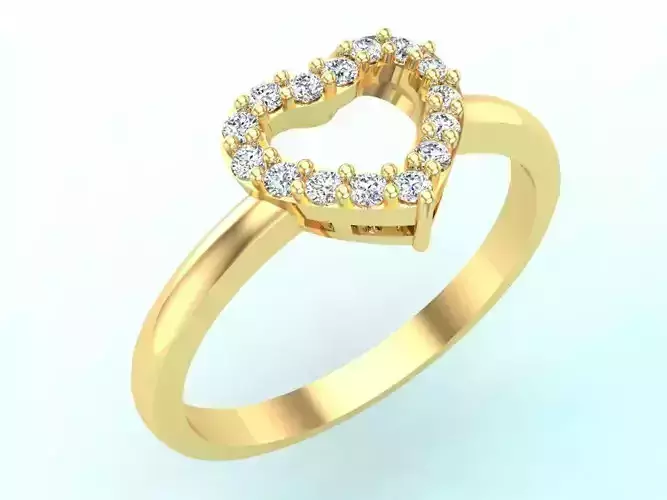 Heart Ring - Diamond Rings - Womens Rings