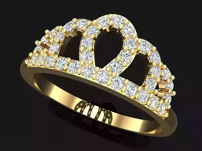 Crown Rings - Diamond ring - Queen ring - Womens Rings