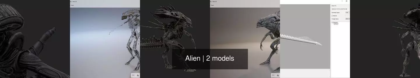 Alien tutorials 3D Model Collection_0