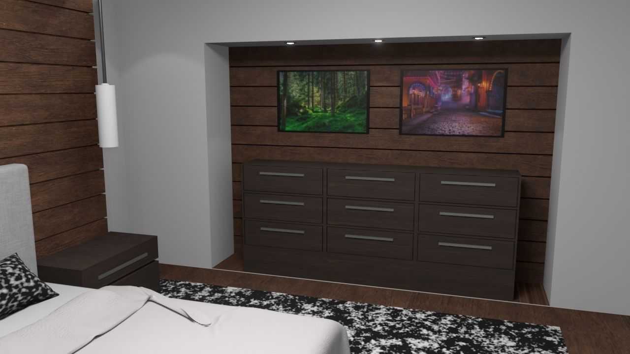 Bedroom - Interior 3D model_3