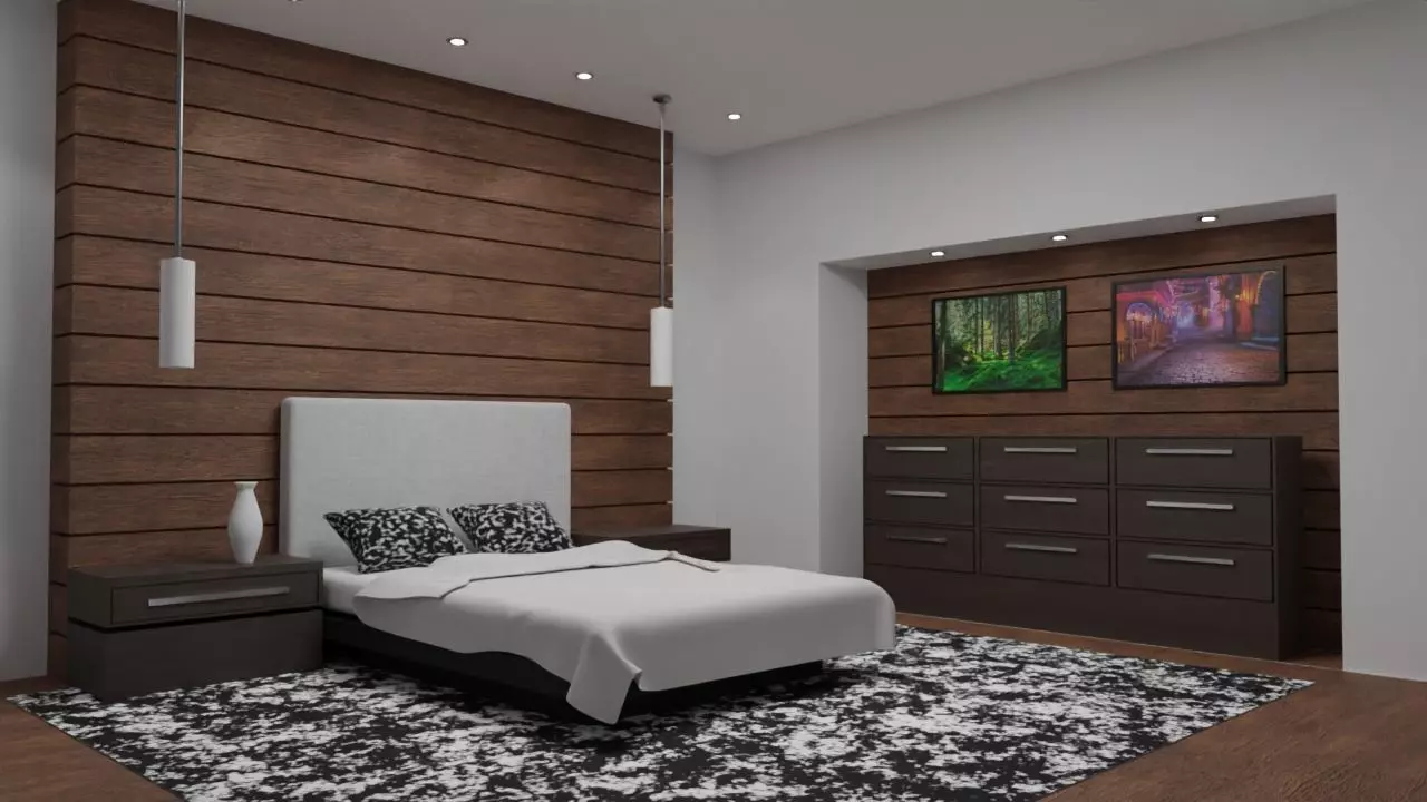 Bedroom - Interior 3D model_0