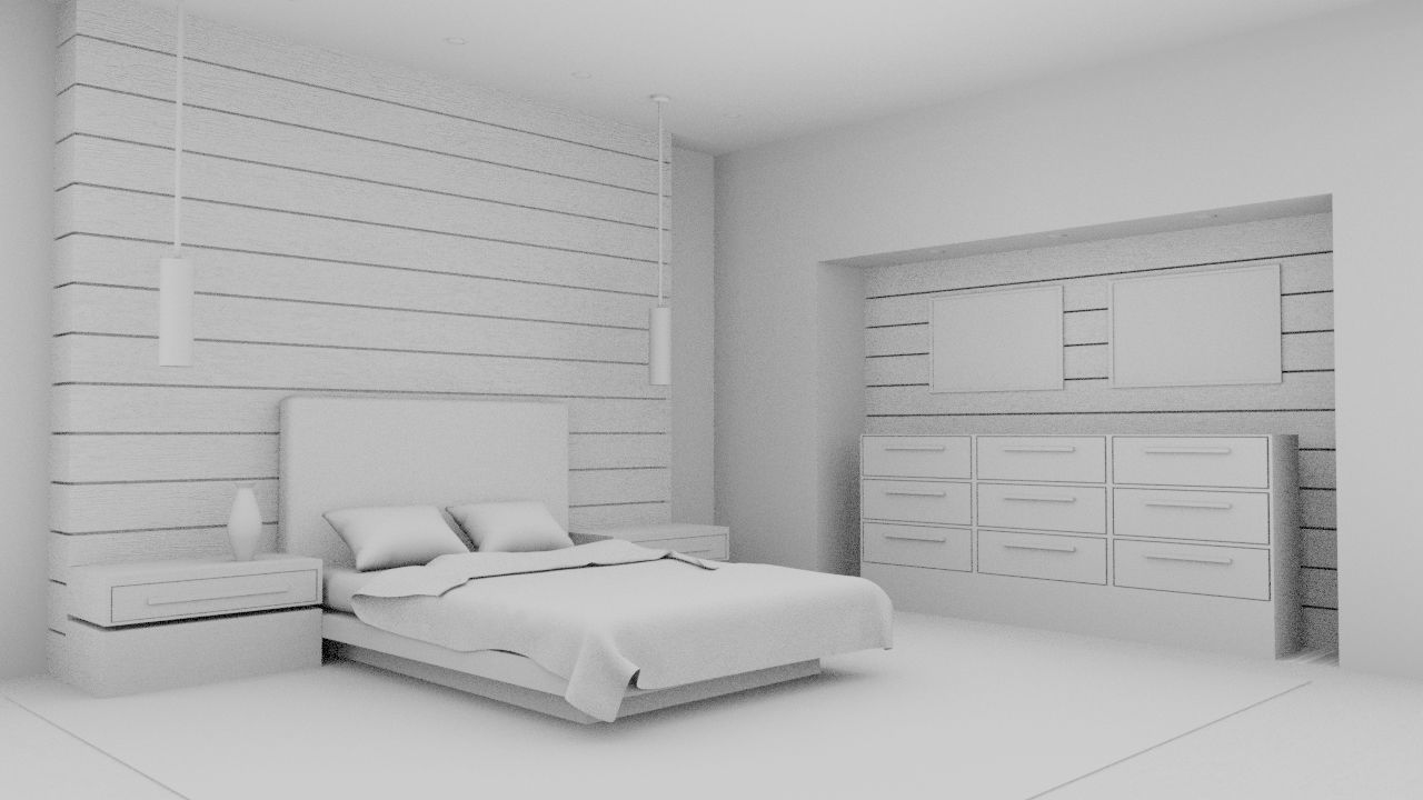 Bedroom - Interior 3D model_9
