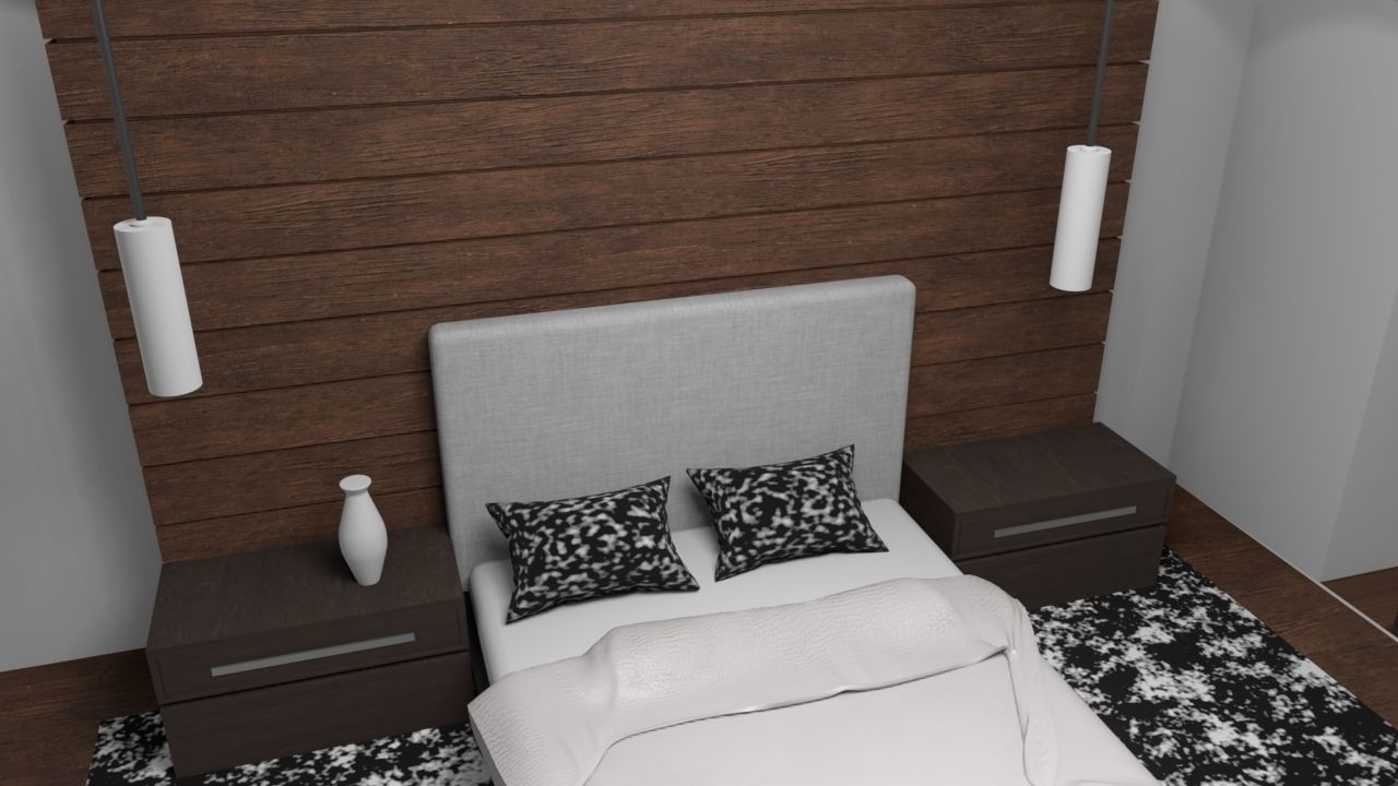 Bedroom - Interior 3D model_4