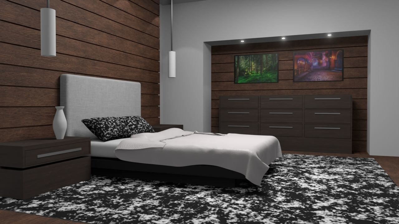 Bedroom - Interior 3D model_1