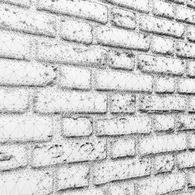 Bricks wall 3D 34 3D model_4