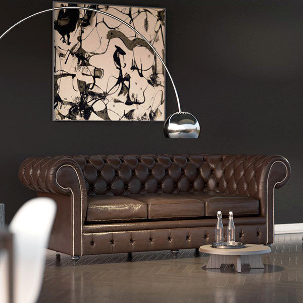 Chesterfield Couch 3D model 3D model_5