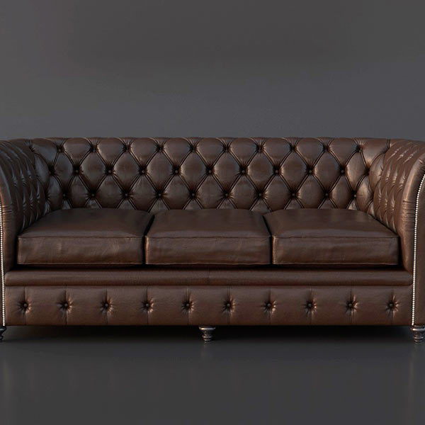 Chesterfield Couch 3D model 3D model_1