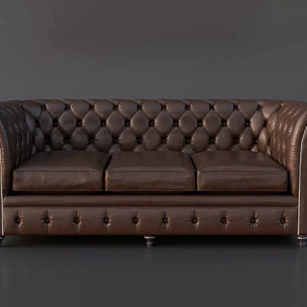 Chesterfield Couch 3D model 3D model_0