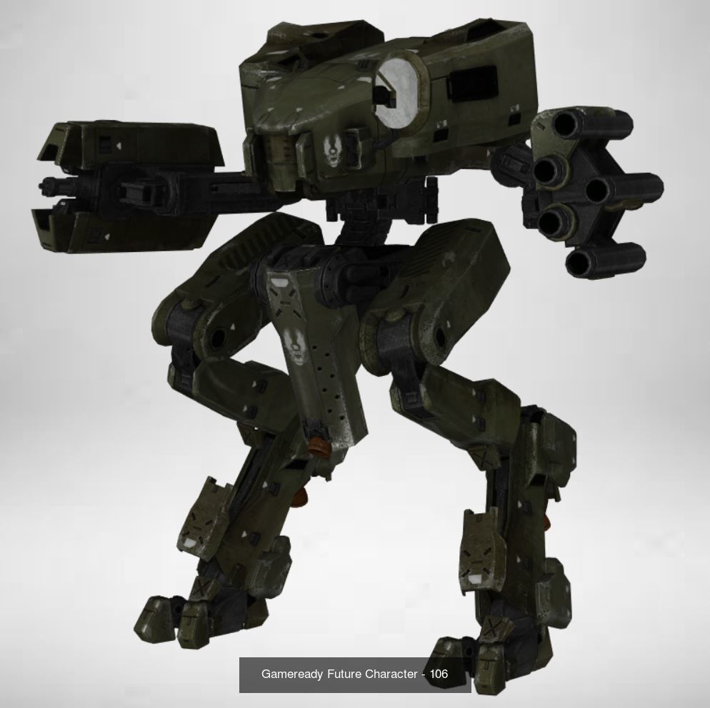 Gameready Future Character 3D Model Collection_6