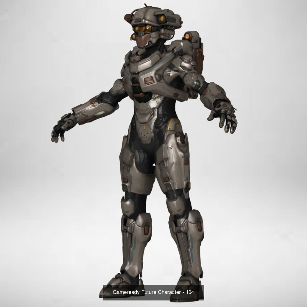 Gameready Future Character 3D Model Collection_4