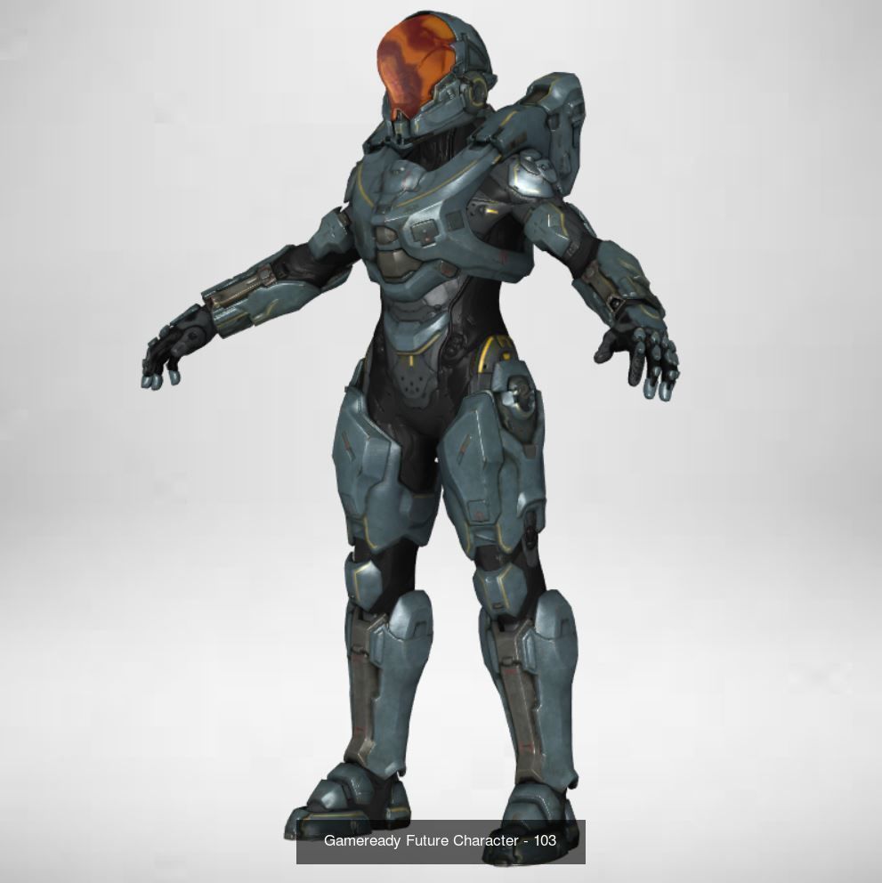Gameready Future Character 3D Model Collection_3