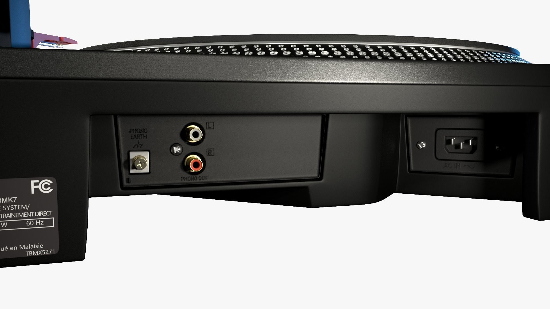 Red Bull BC One Limited Edition SL-1200-1210MK7R Turntable 3D model_5