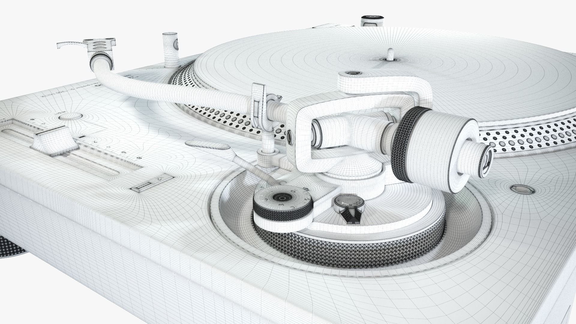 Red Bull BC One Limited Edition SL-1200-1210MK7R Turntable 3D model_12