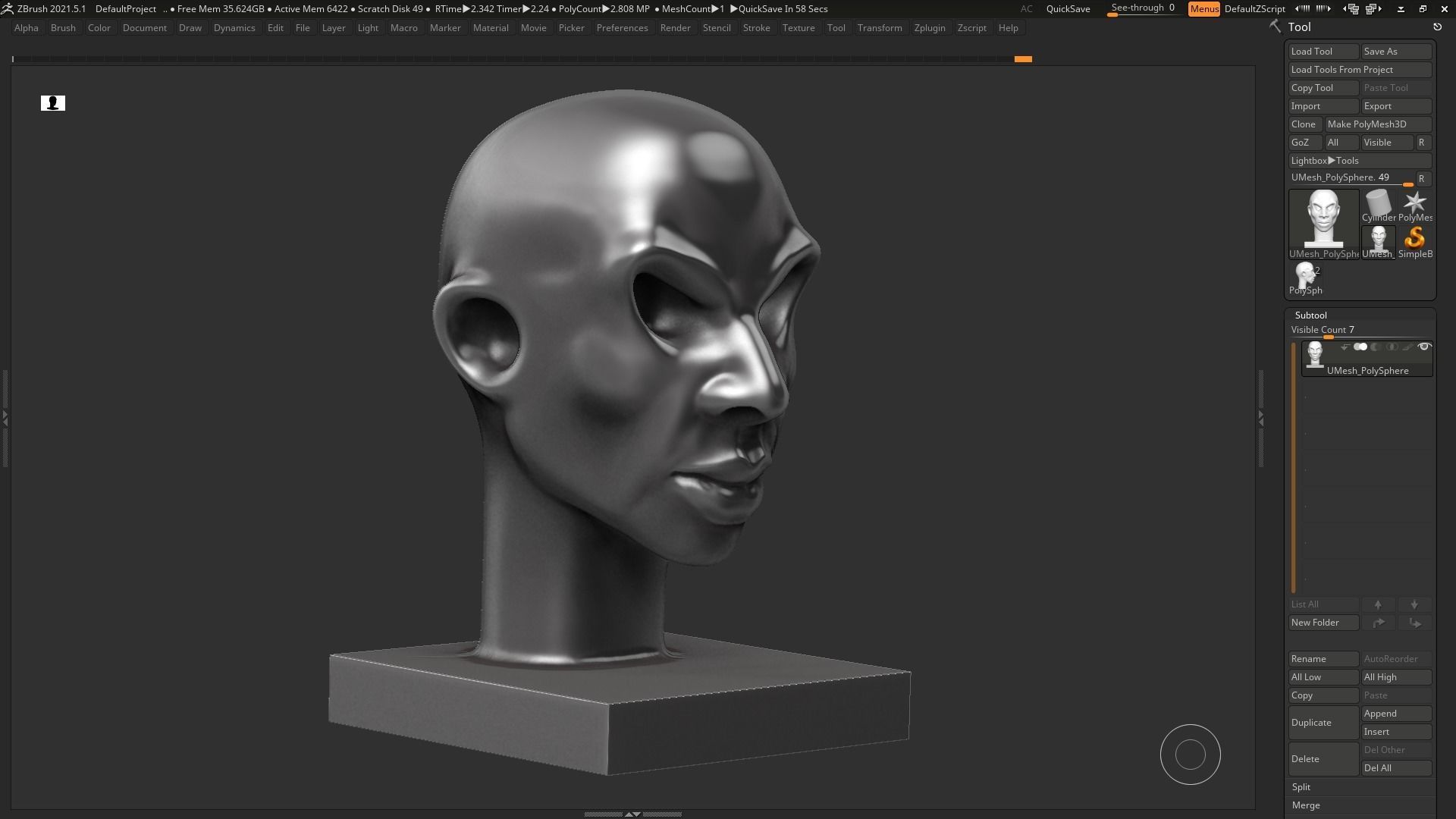human head modern sculpture 3d print model 97 3D print model_7