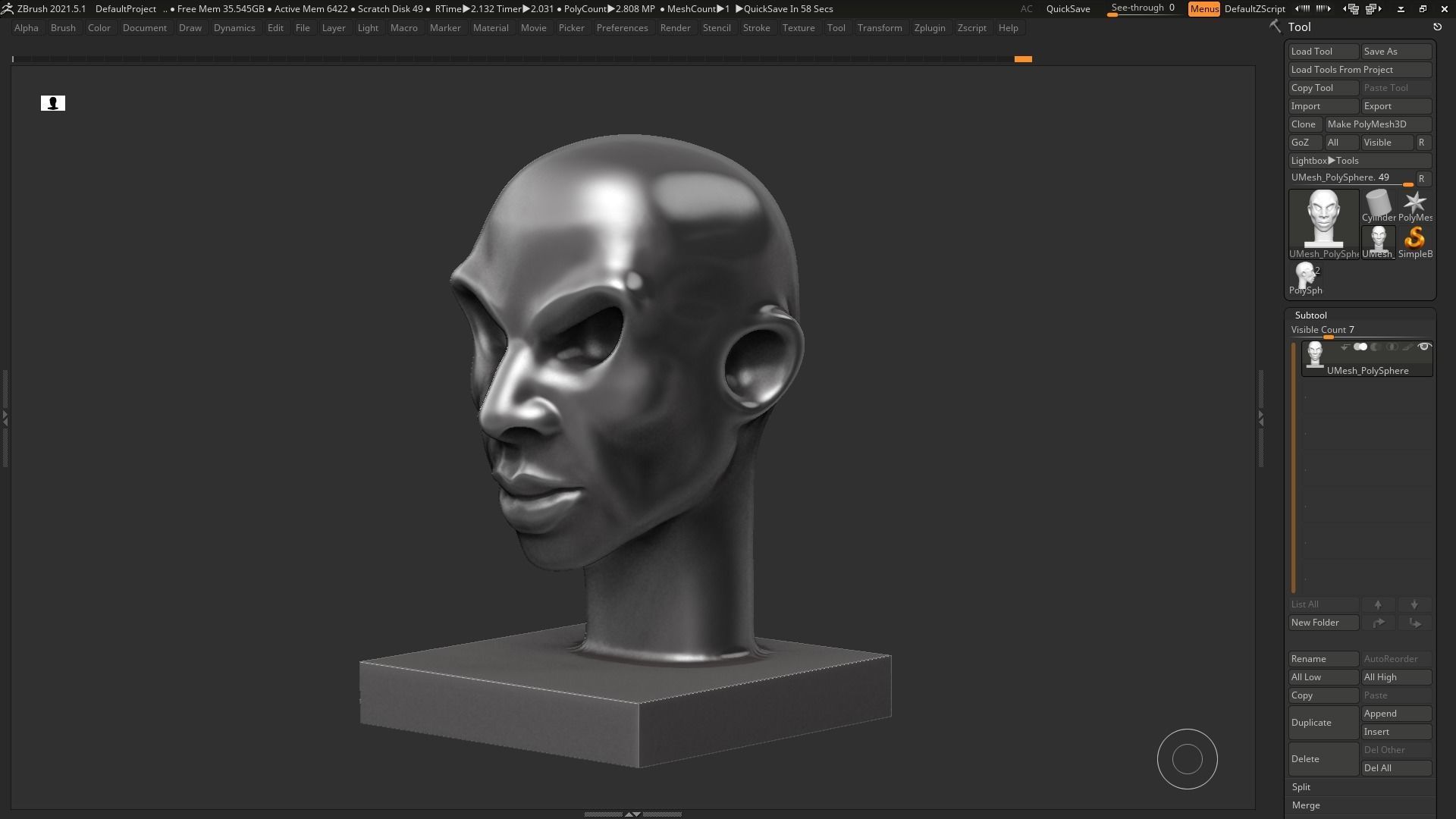 human head modern sculpture 3d print model 97 3D print model_13