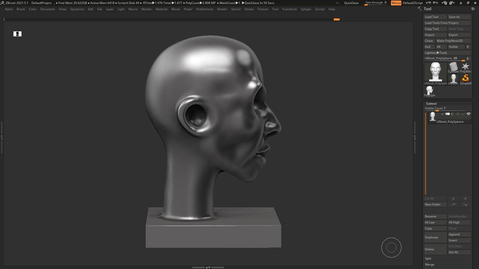 human head modern sculpture 3d print model 97 3D print model_9