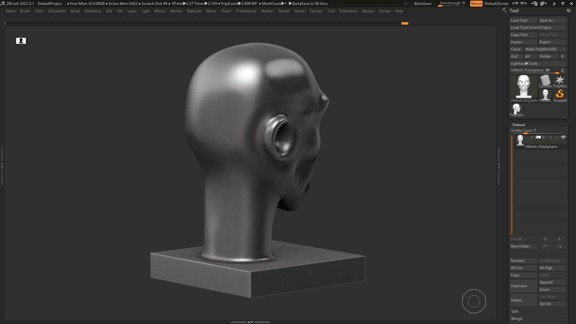 human head modern sculpture 3d print model 97 3D print model_10