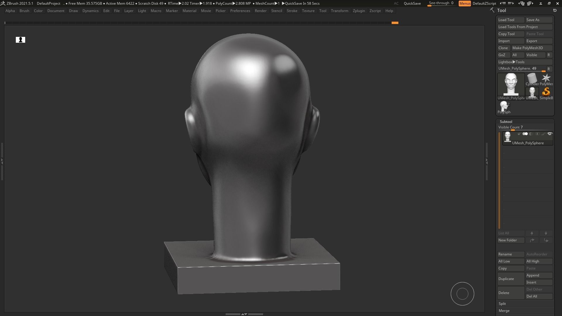 human head modern sculpture 3d print model 97 3D print model_11