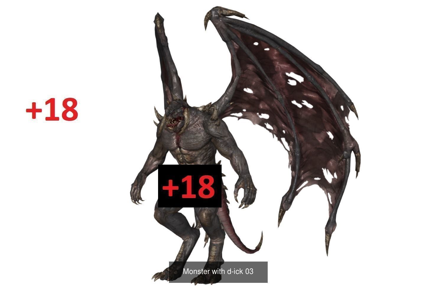 Monster with d-ick 3D Model Collection_3