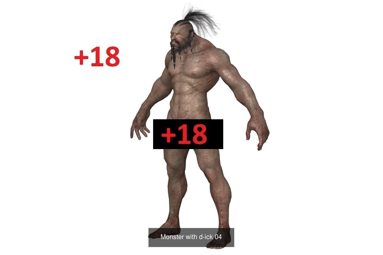 Monster with d-ick 3D Model Collection_4