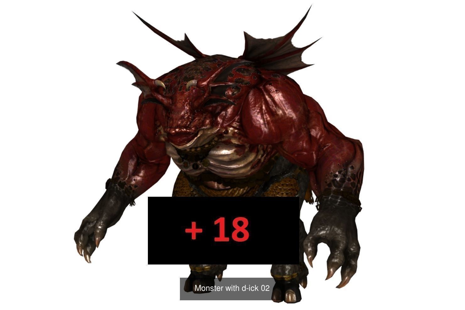 Monster with d-ick 3D Model Collection_2