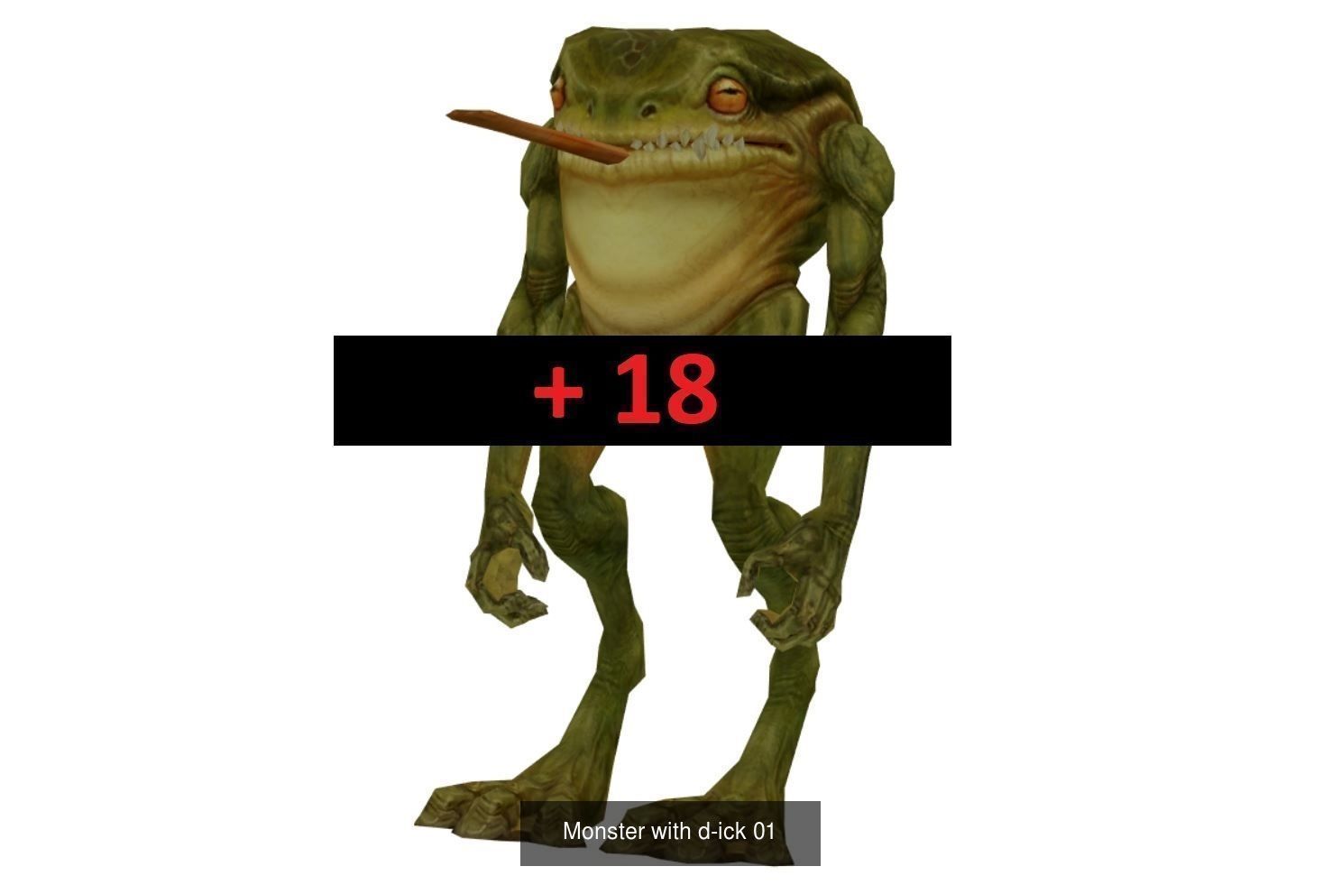 Monster with d-ick 3D Model Collection_1