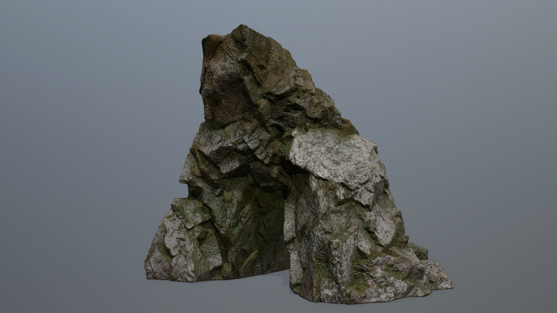 Skull Cave Low-poly 3D model_7