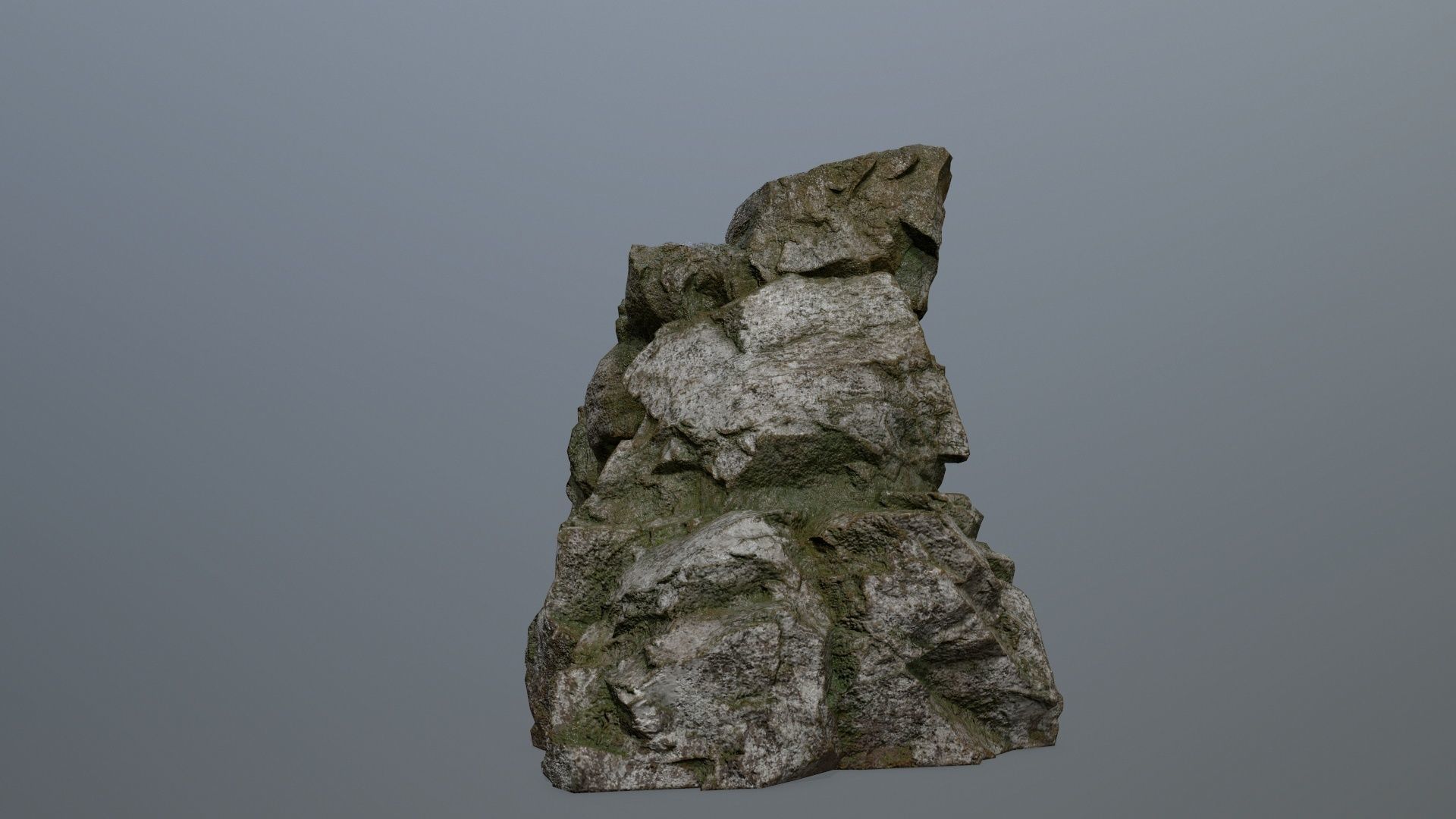 Skull Cave Low-poly 3D model_10