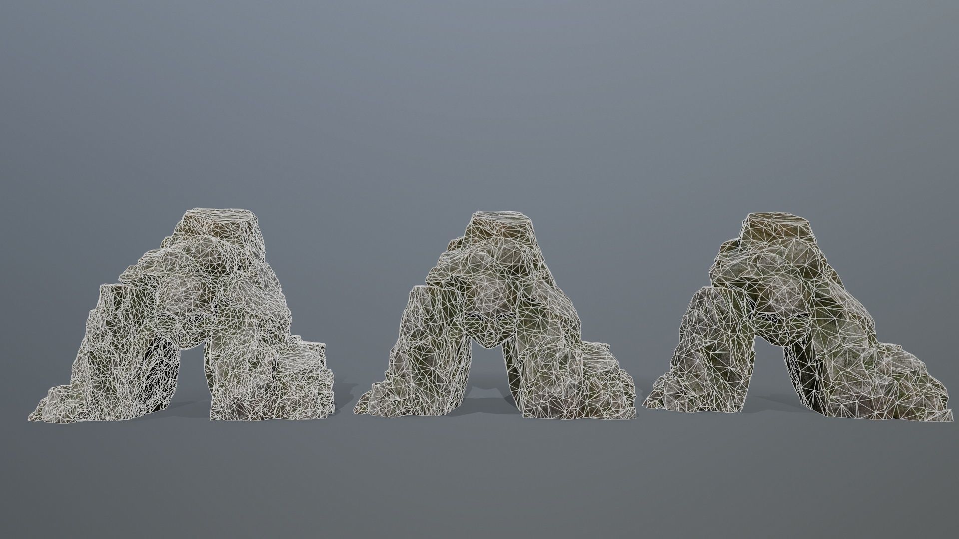 Skull Cave Low-poly 3D model_12