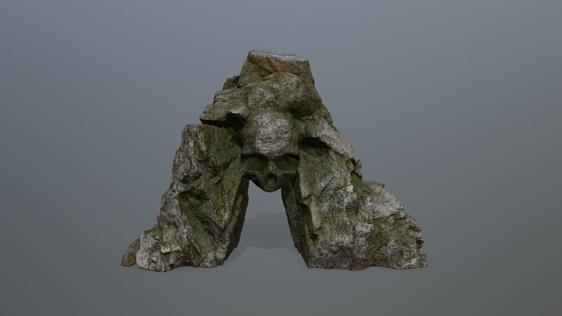 Skull Cave Low-poly 3D model_4