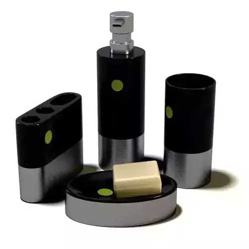 Black Bathroom Accessory Holders