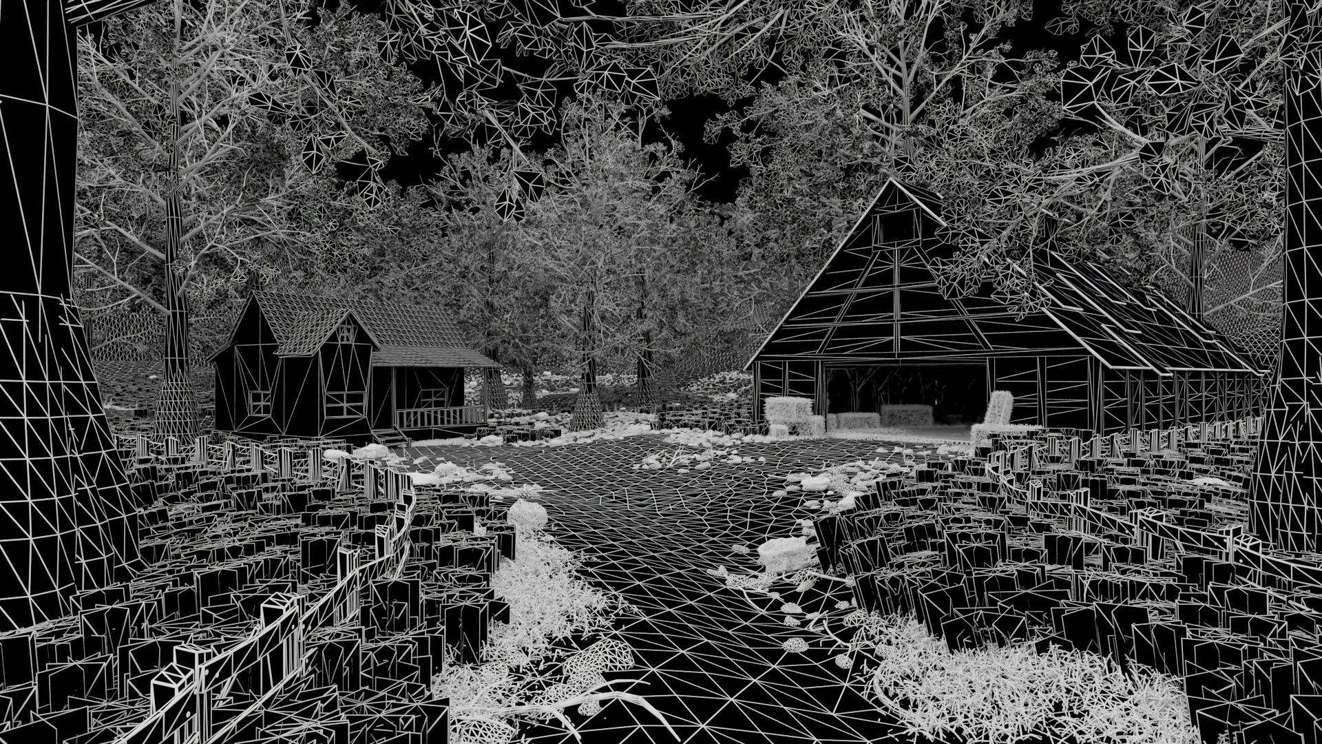 Barn Scene 3D model_11