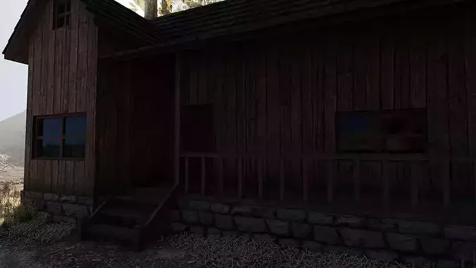 Barn Scene 3D model 6