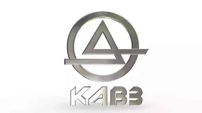 kavz logo 3D model